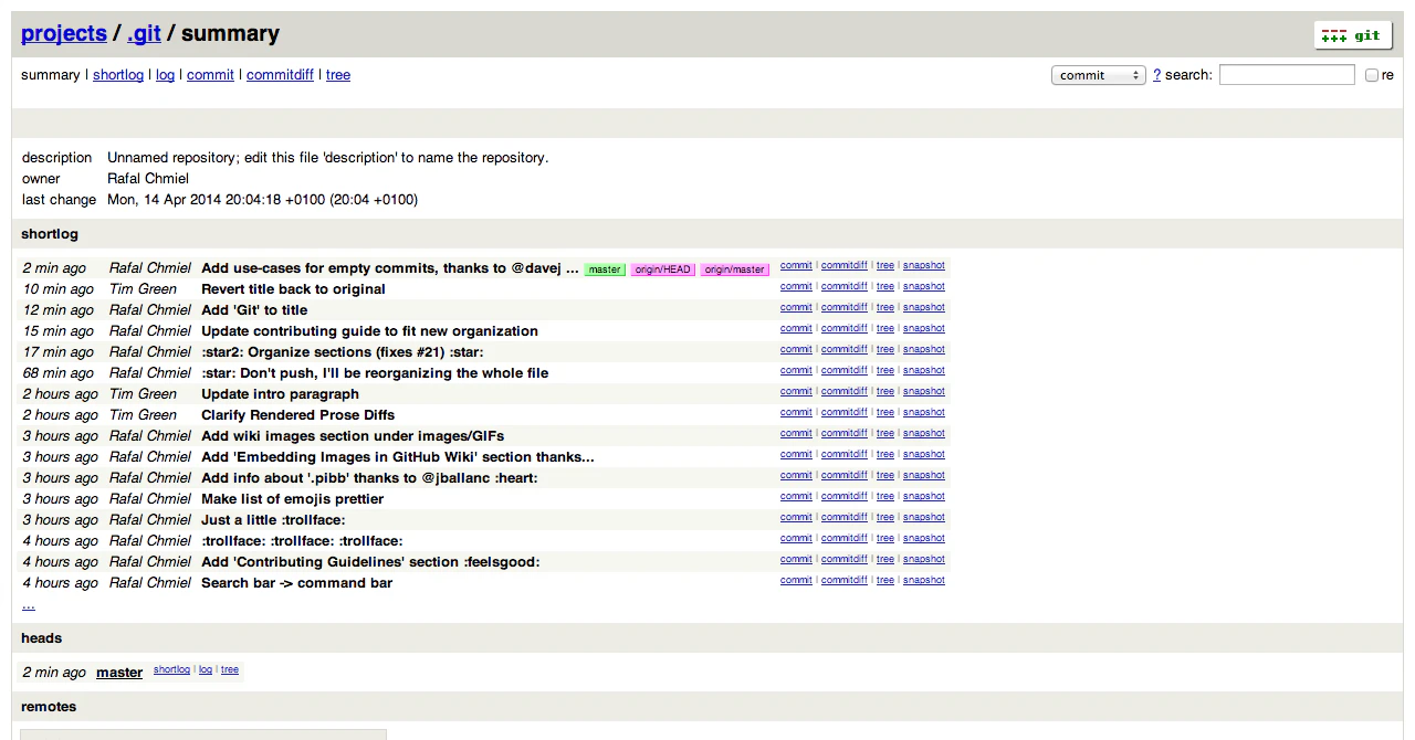 Git instaweb