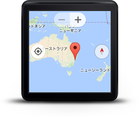 Google Maps API on Android Wear 1