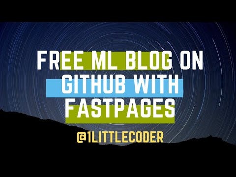 How to create your Free Data Science Blog on Github with Fastpages from Fastai - YouTube