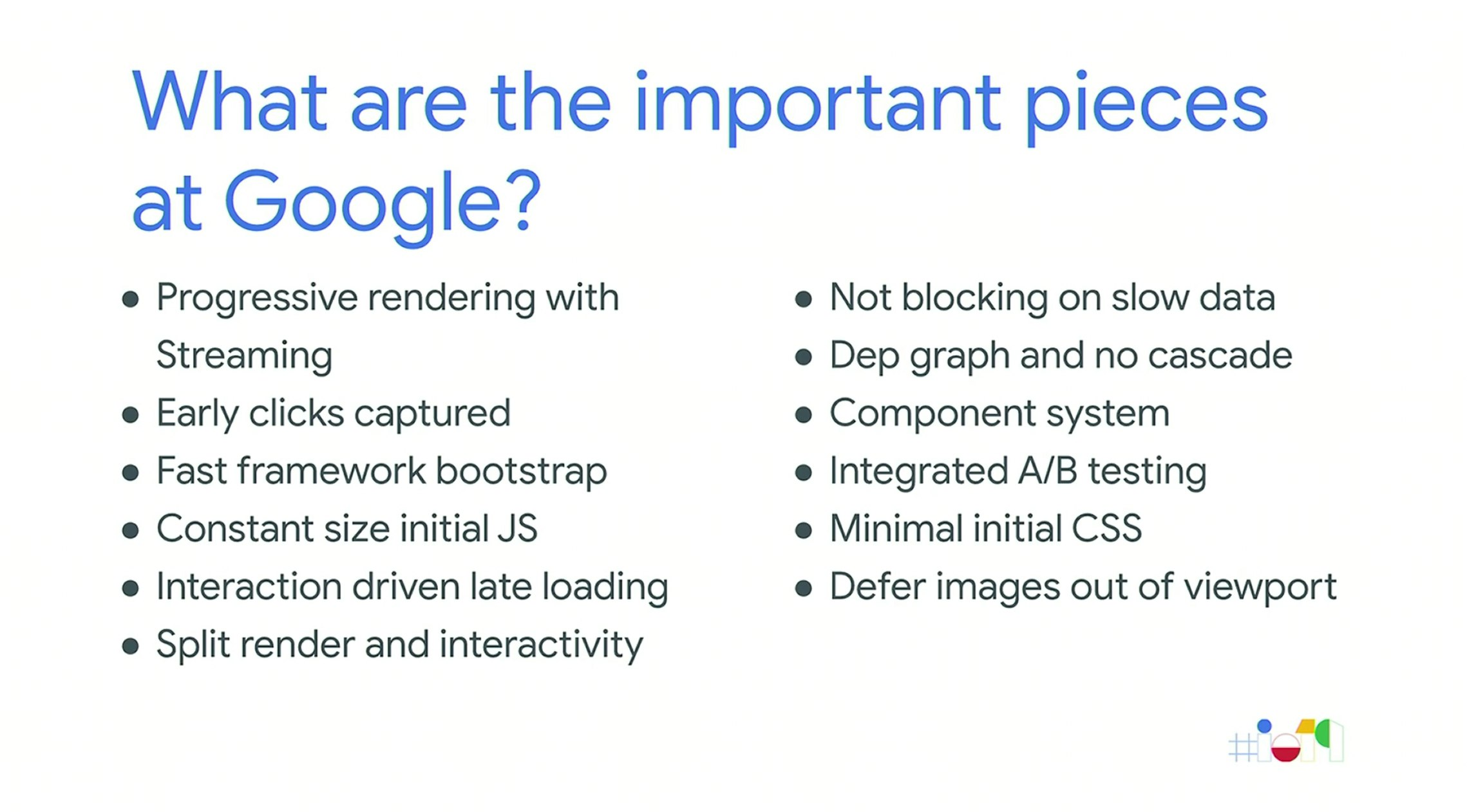 Google Important Piece