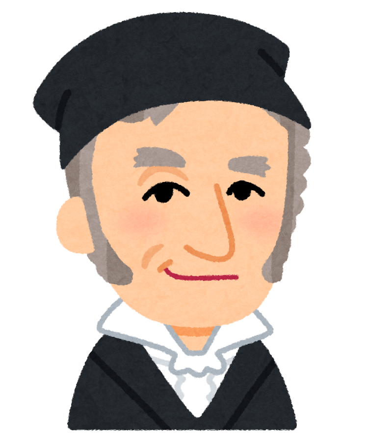 ガウスの似顔絵イラスト ガウスの似顔絵イラスト