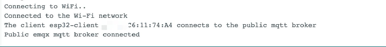 ESP32シリアルモニター