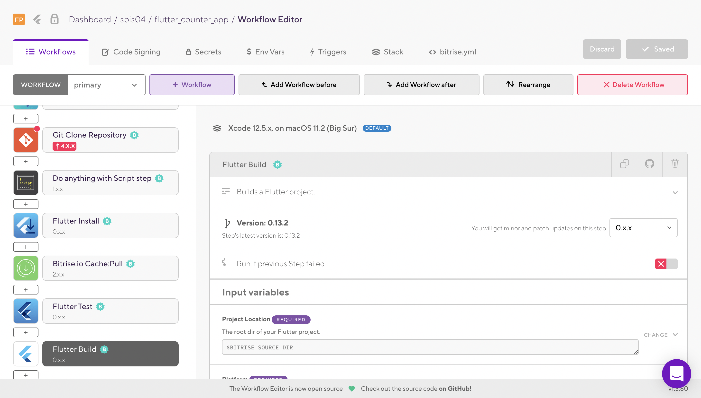 codemagic vs bitrise Bitriseエディター