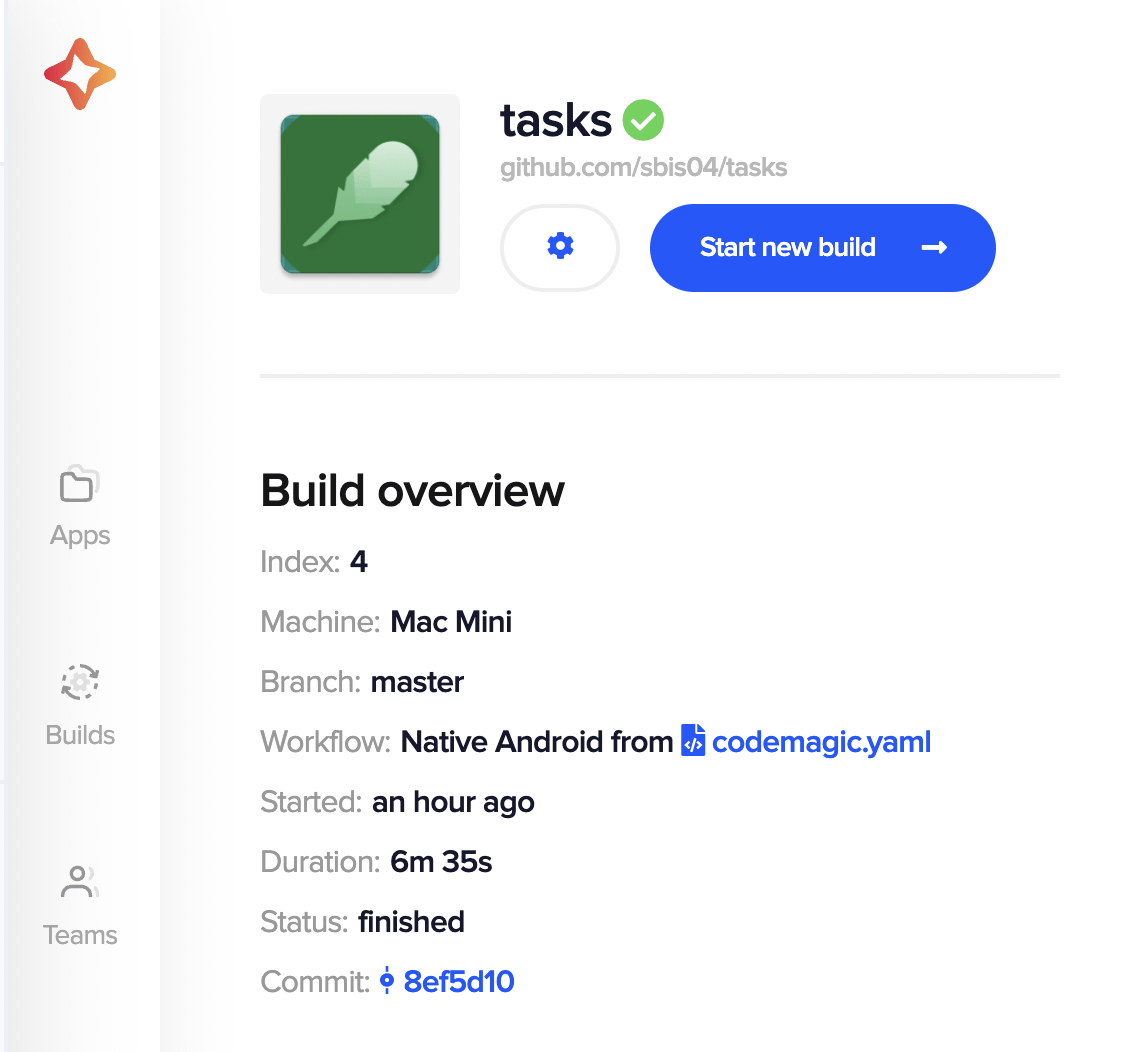 Codemagic – Android build