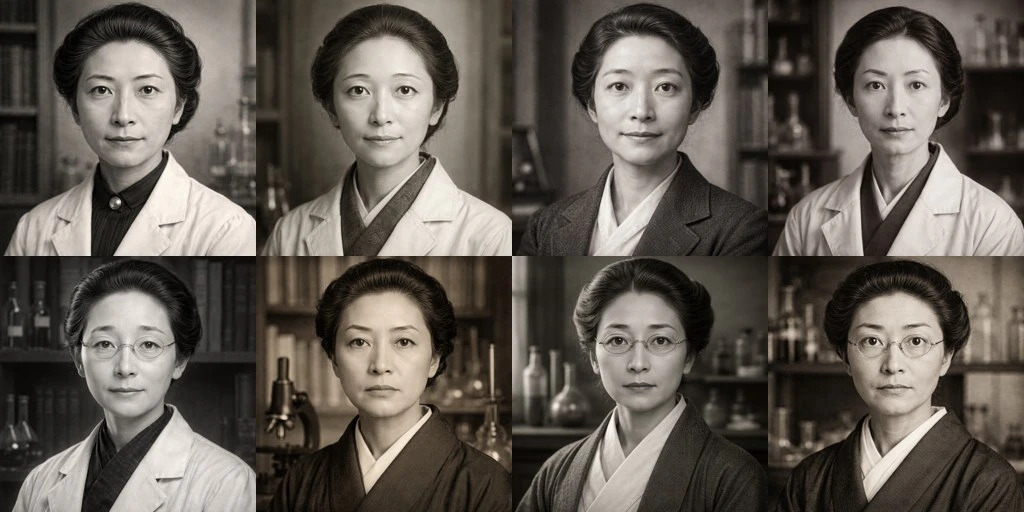 模式顔からの変換結果