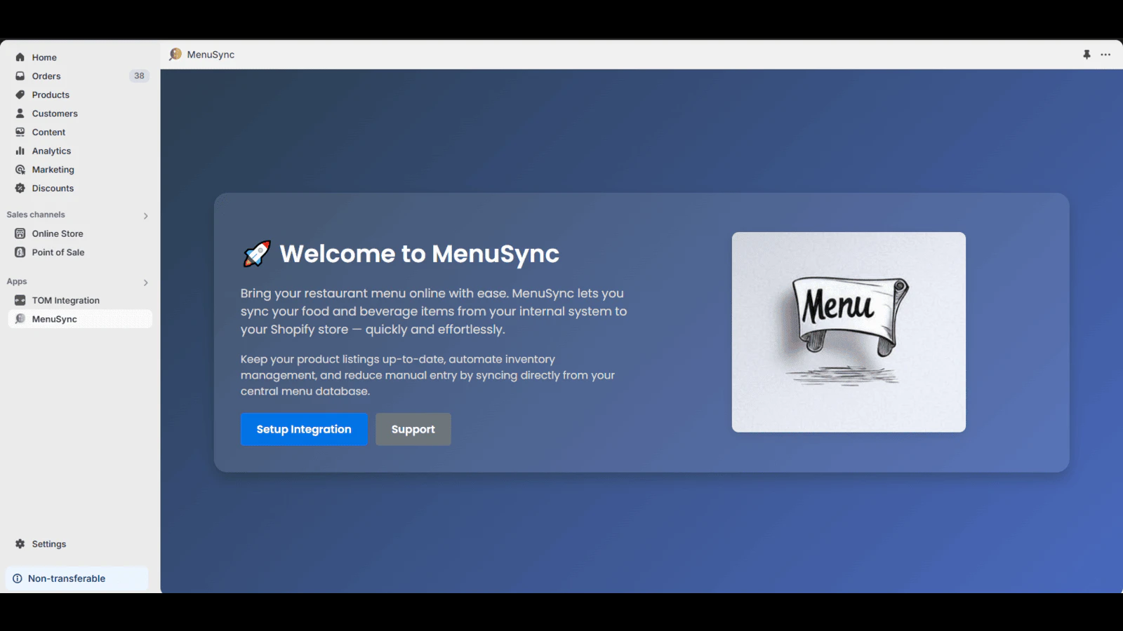 MenuSyncのアプリ紹介画像