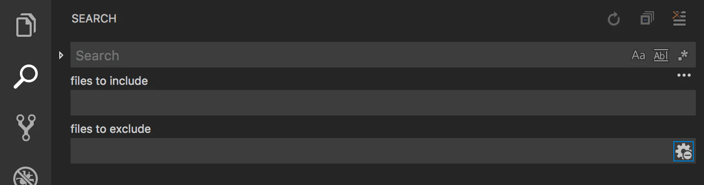 Search の Advanced options(公式ドキュメント)
