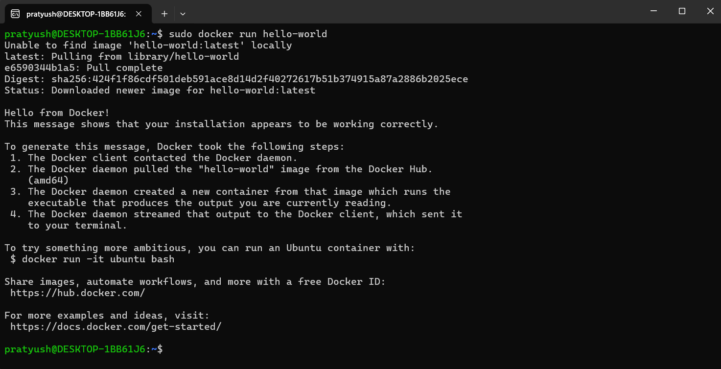Docker Hello-world Image