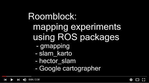 Roomblock: Mapping Experimets using ROS packages