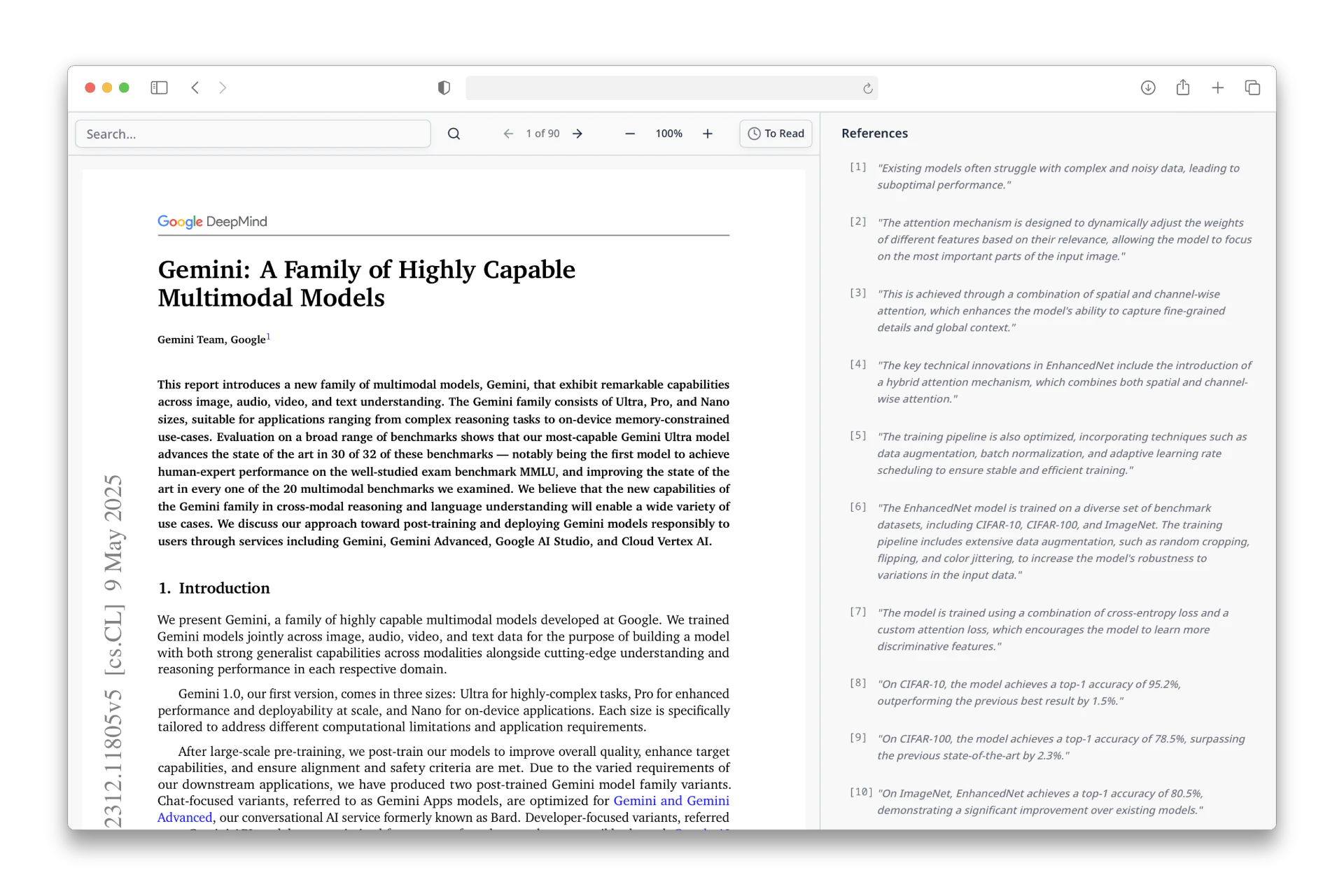 引用付き回答の例