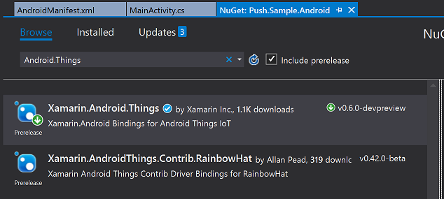 AndroidThingsNuget