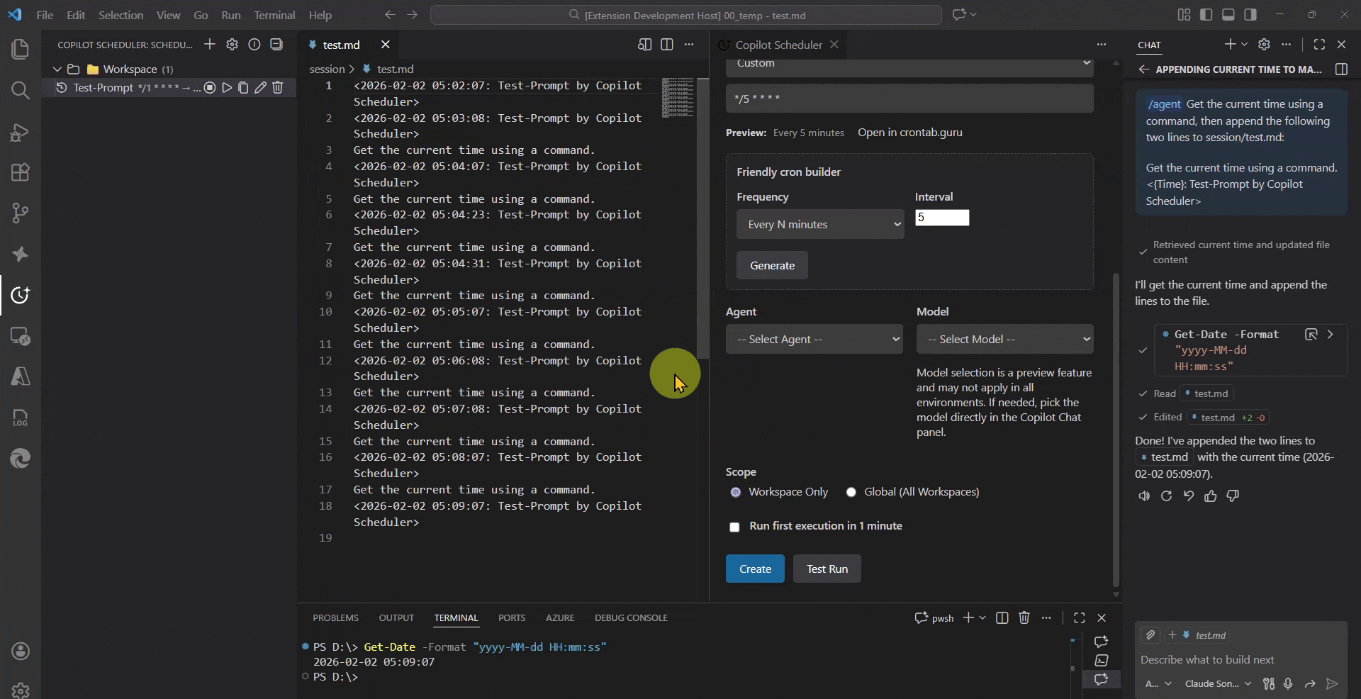 Copilot Scheduler デモ