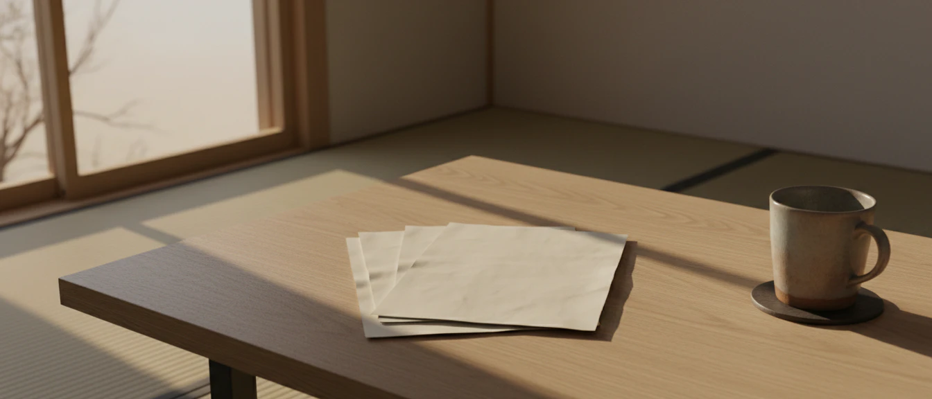 3種類の指示書ファイルが机の上に並ぶイメージ