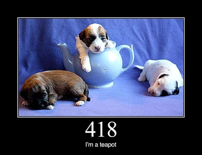i'm a teapot from dog image api