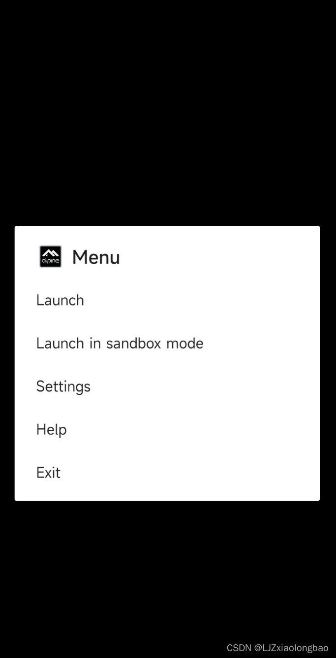 Launch画面