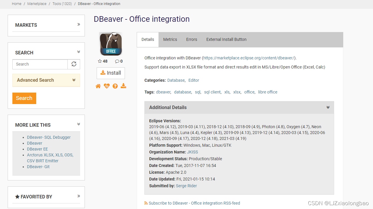 DBeaver Office Integration