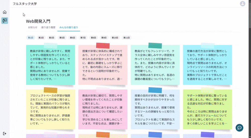 みんなの振り返り