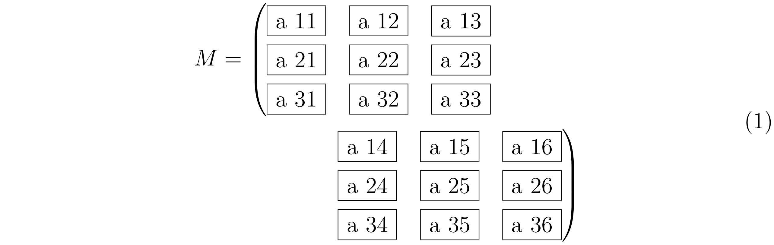 multlined matrix