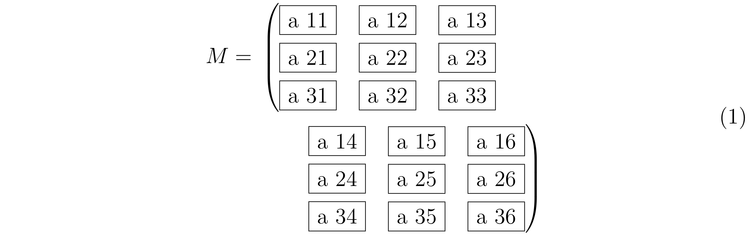 split matrix