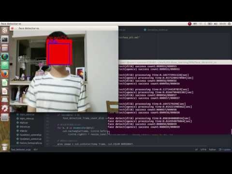 【Ubuntu】【Python】dlibとOpenCVの顔検出比べ<br>
