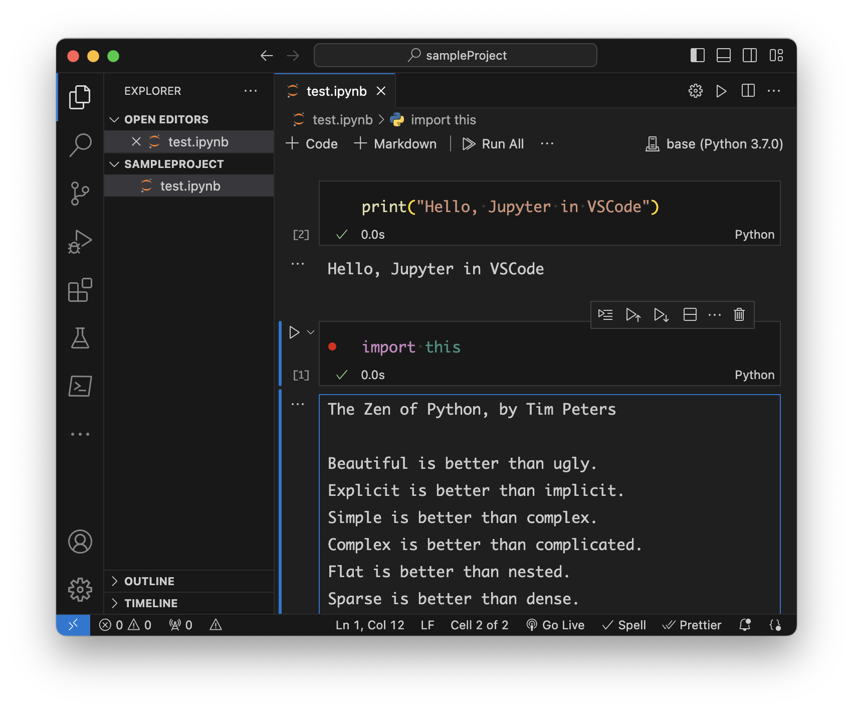 1 Jupyter Python VSCode