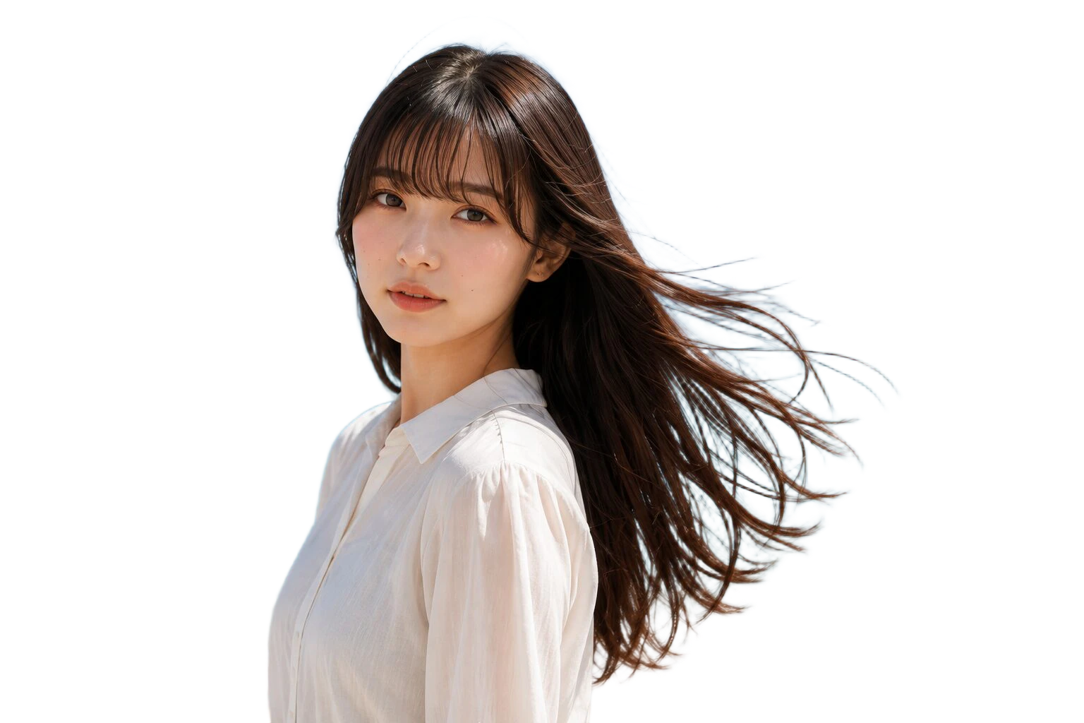 BiRefNetで背景を透過した人物画像