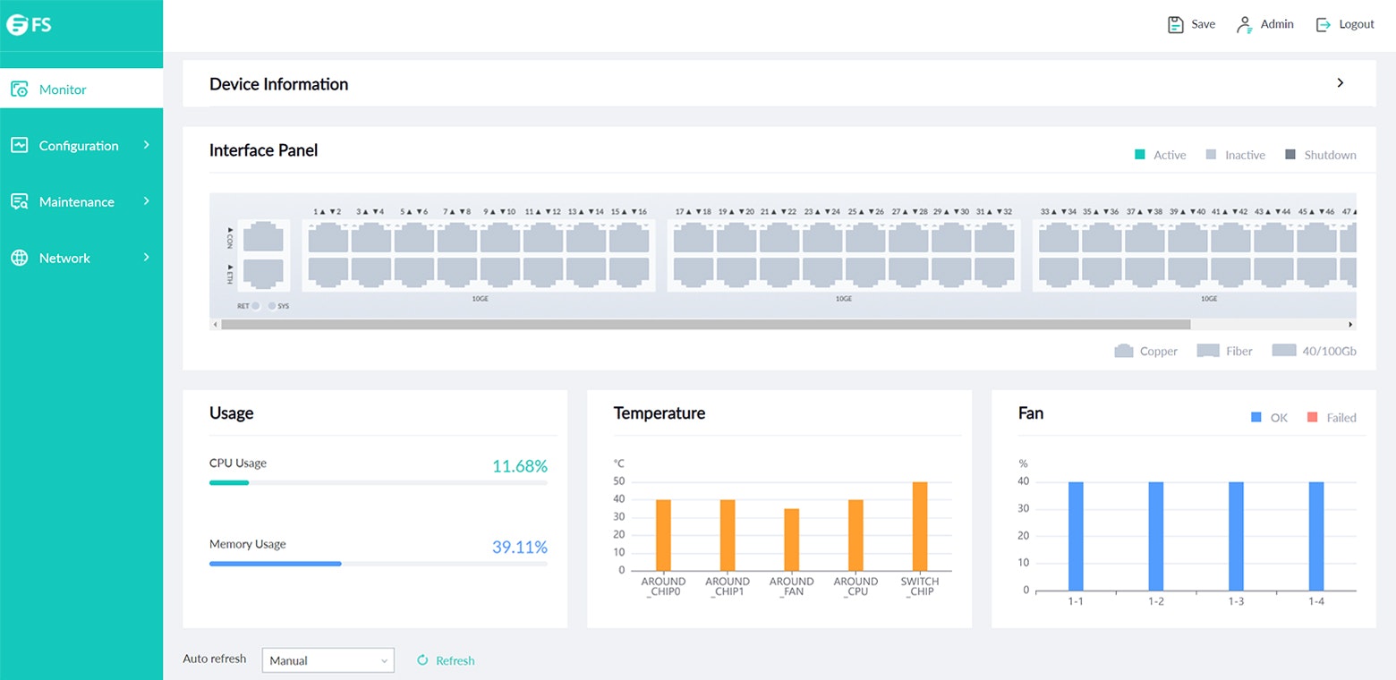Layer 2/3 Web GUI Layer 2/3 Web GUI