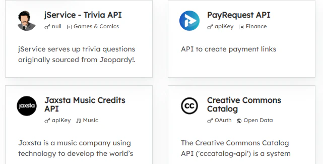 Public APIs