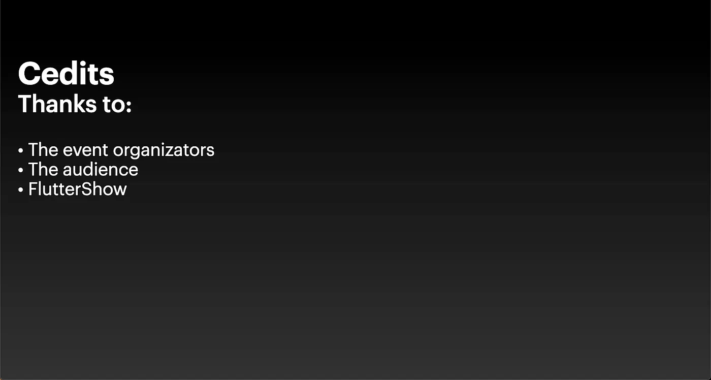 Credits Slide