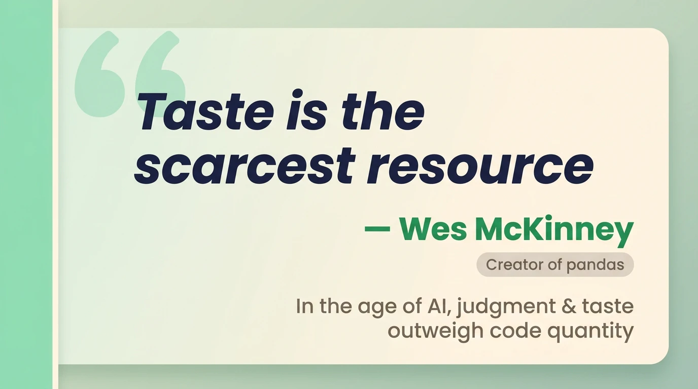wes mckinney taste