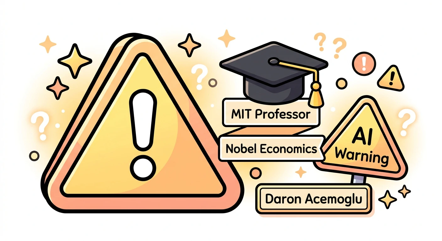Daron Acemoglu教授(MIT・ノーベル経済学賞)の警告を表示