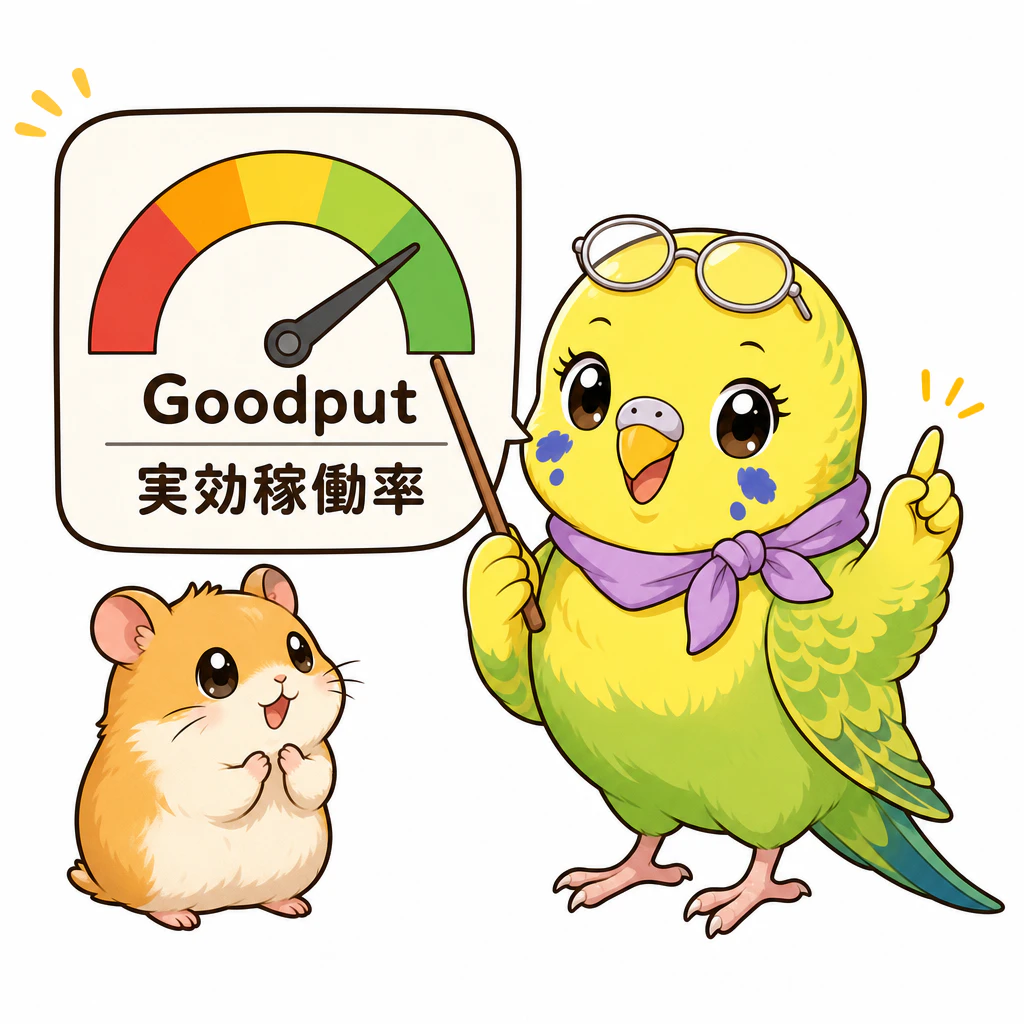問題② Goodput(実効稼働率)