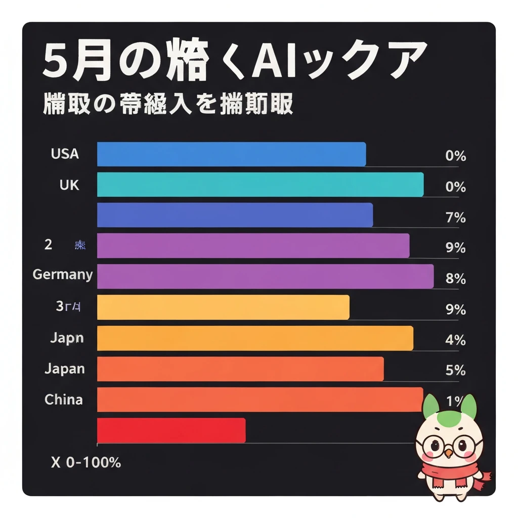 5カ国推進度比較グラフ:日本76%が米英と同水準