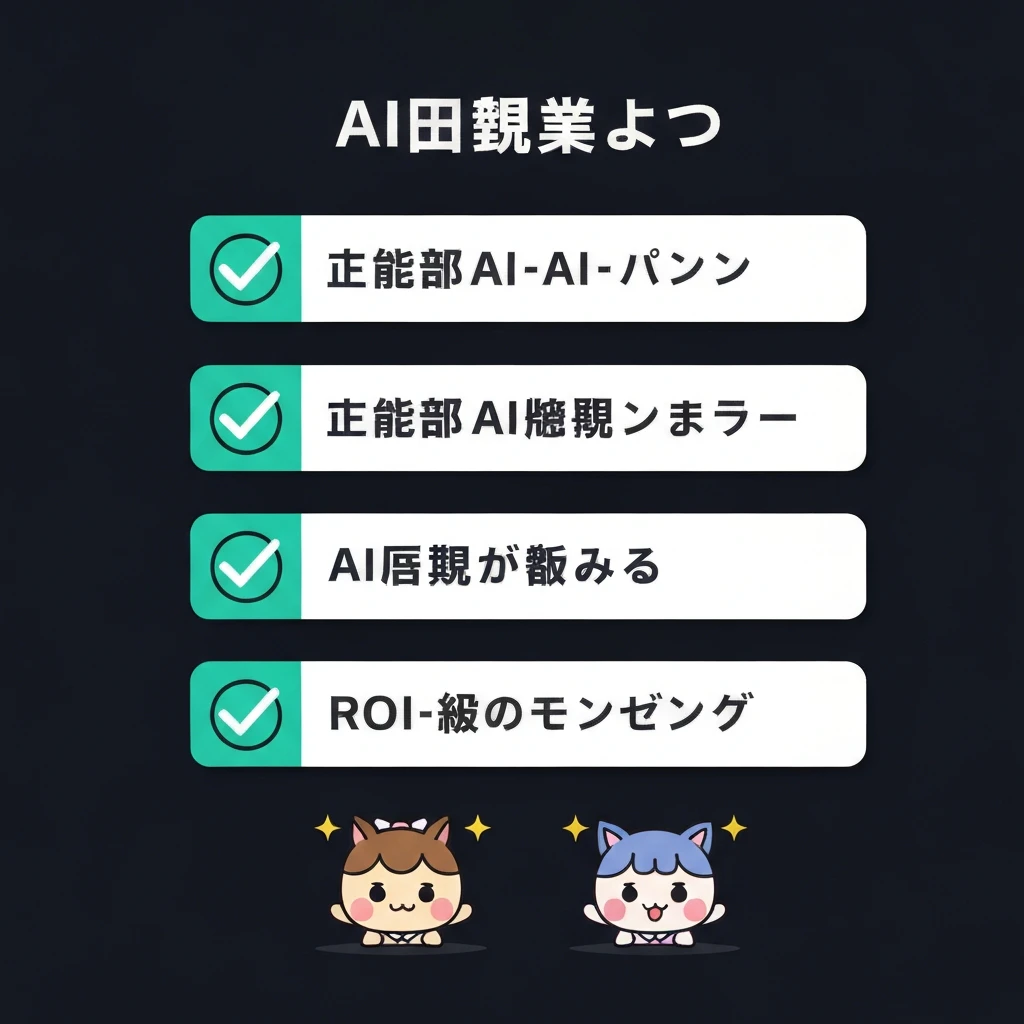 成功企業の共通要素チェックリスト(CAIO・社長直轄・ワークフロー再設計)