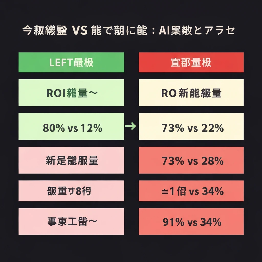 成功企業データ比較:LINEヤフー約38万時間・MUFG月22万時間削減