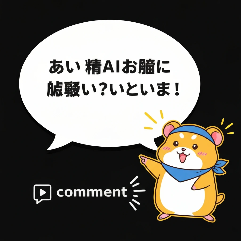 コメント誘導テロップ