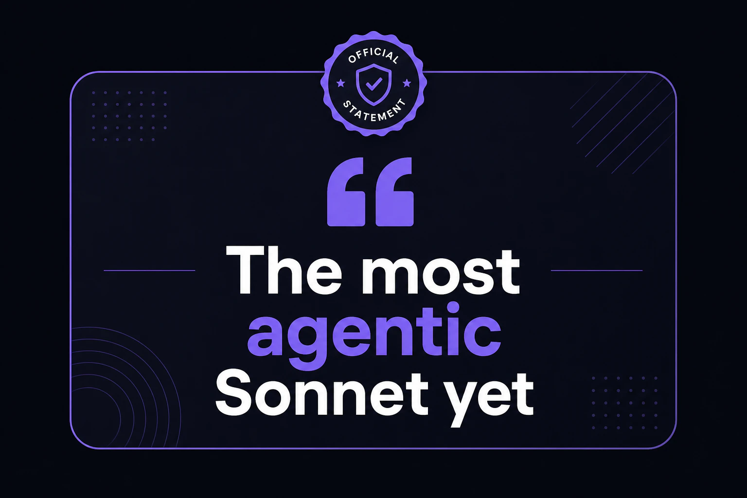 『最もエージェント性能の高いSonnet』公式引用テロップ