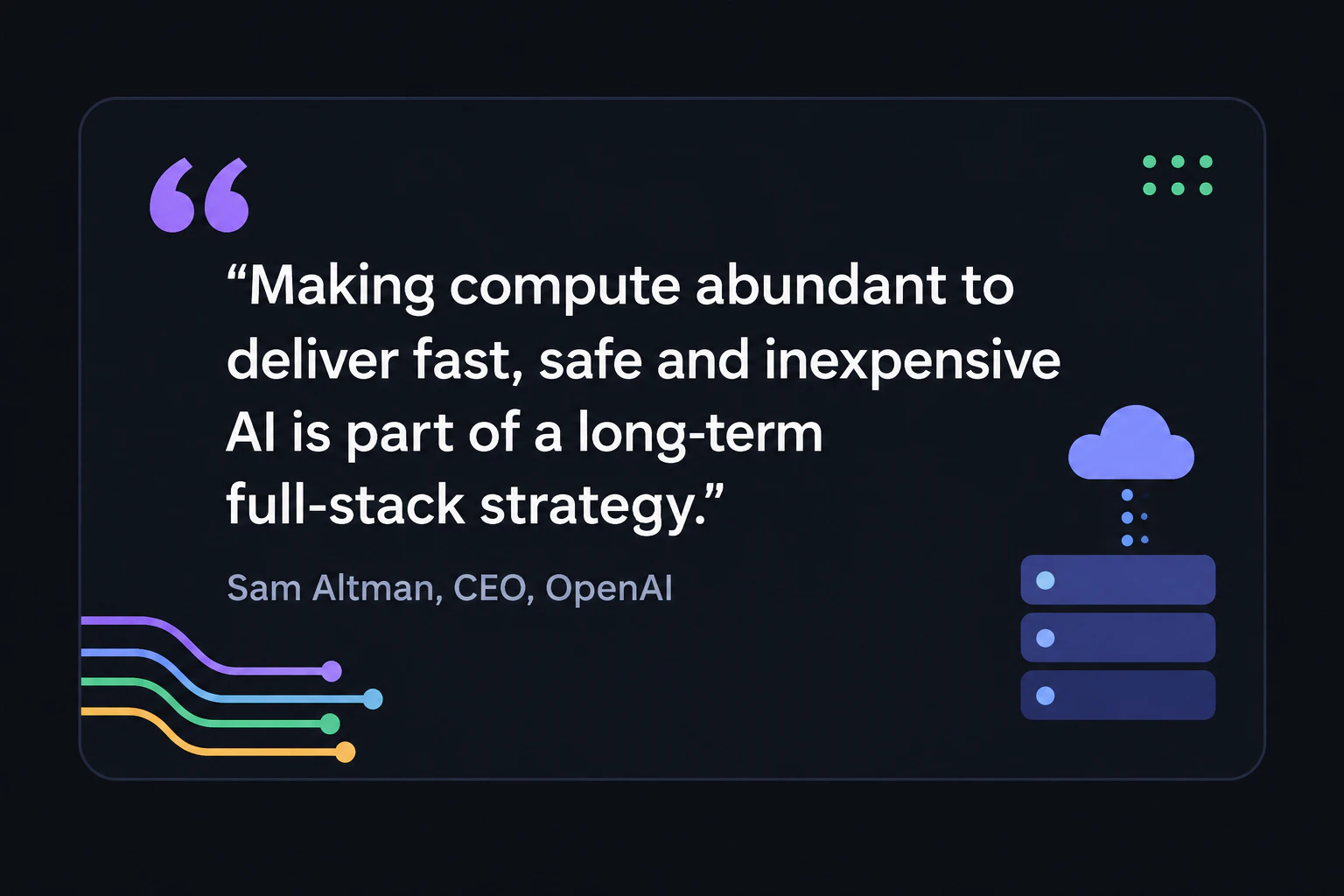 Sam Altman CEOの発言引用テロップ