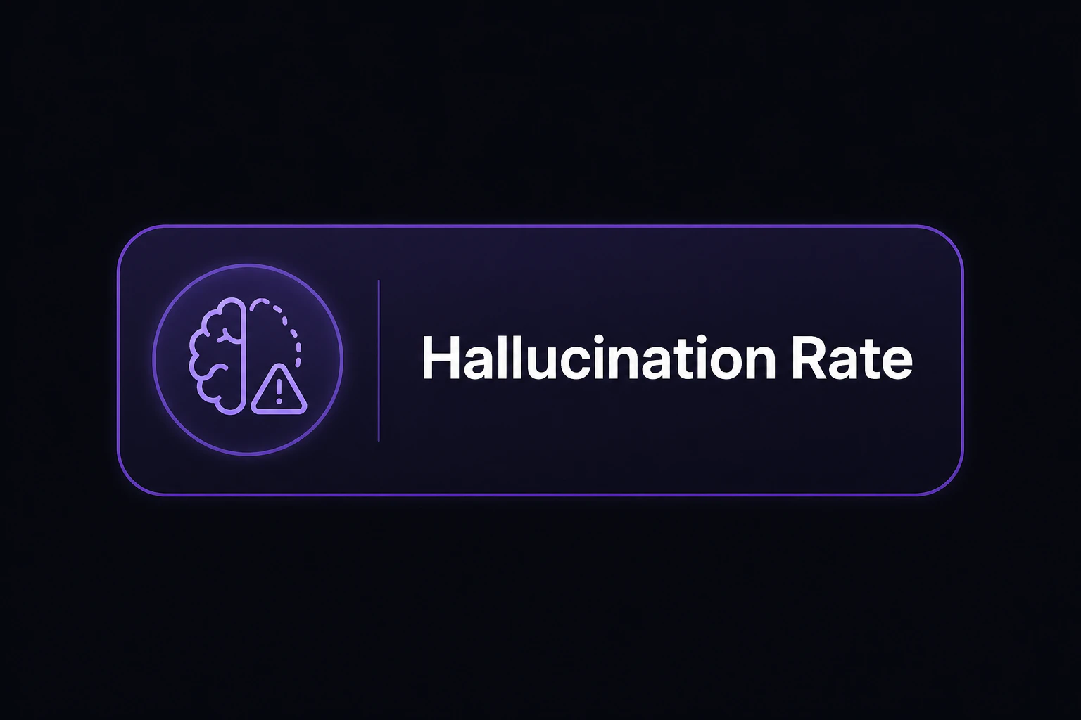 同じレポート内のもう一つの指標として英語ラベル 'Hallucination Rate' をハイライト表示する