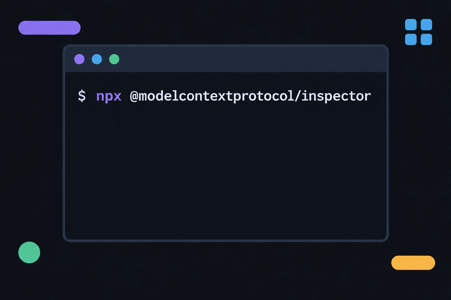 terminal cut: npx @modelcontextprotocol/inspector