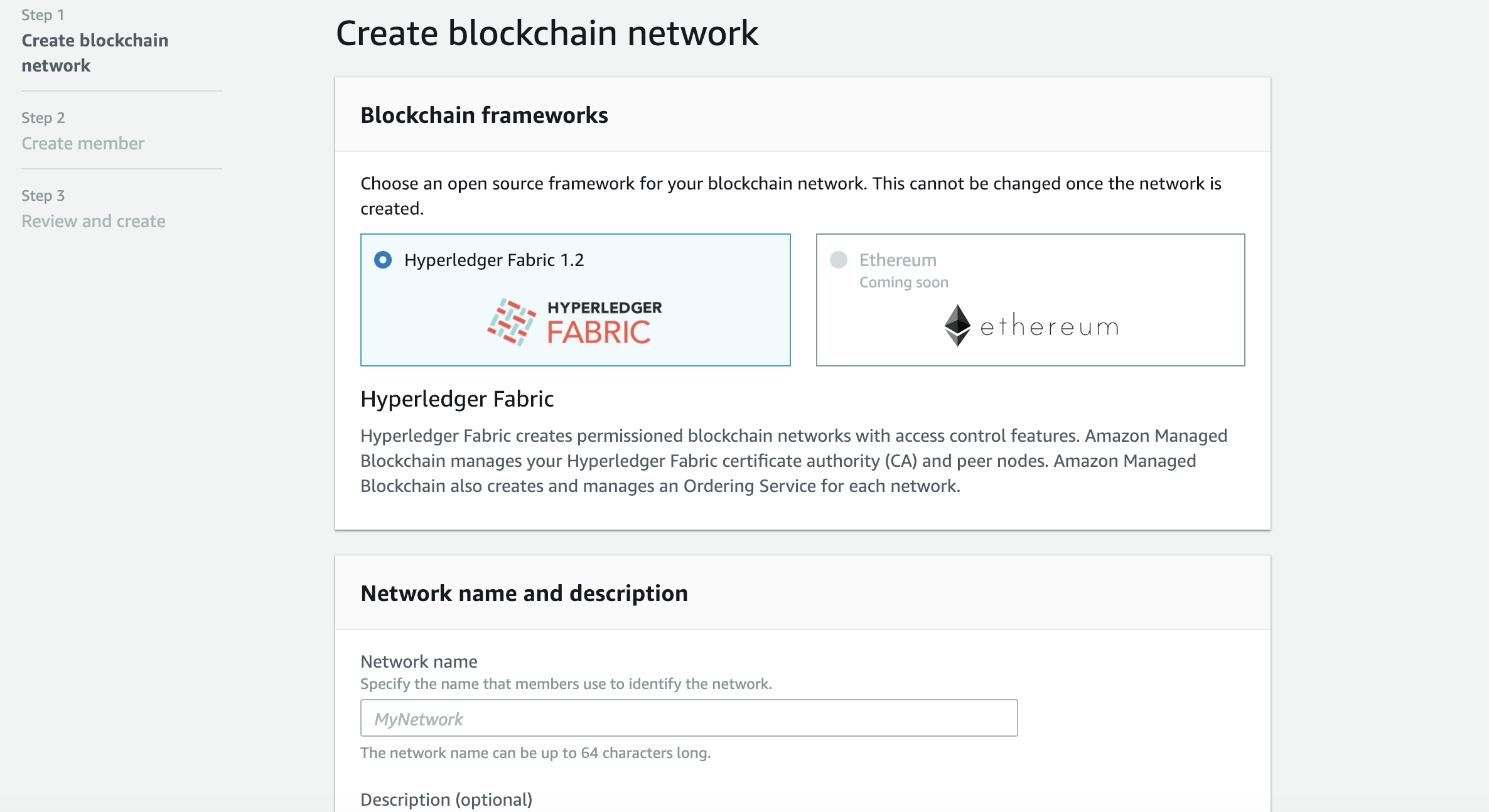 Create blockchain network001<br>

