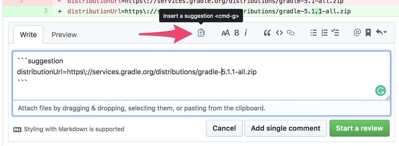 Githubのプルリクのdiffで複数行の参照とコメントができるようになった Qiita