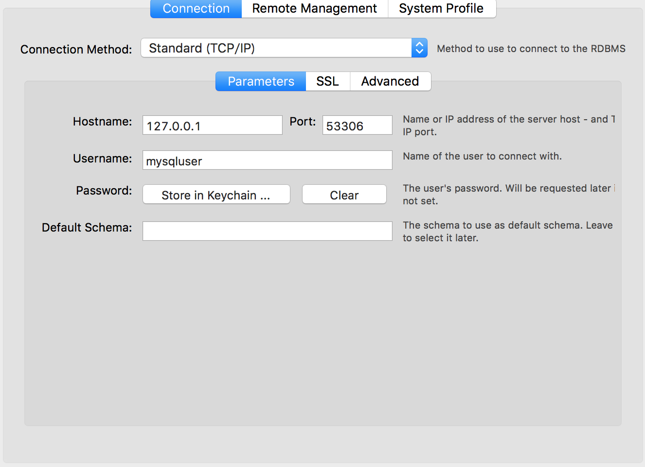 Mysql workbench Screenshot