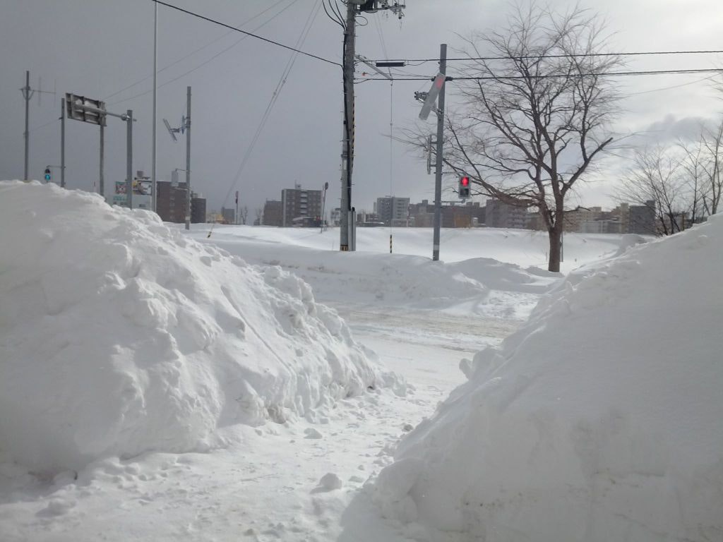 札幌の冬の日常的光景