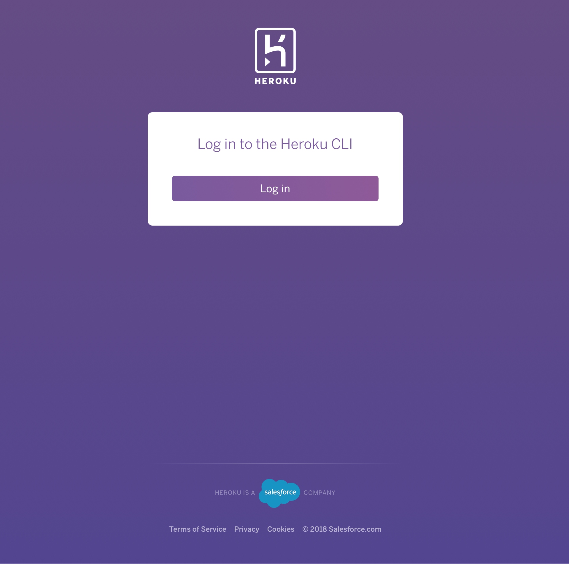 Heroku CLI login on browser