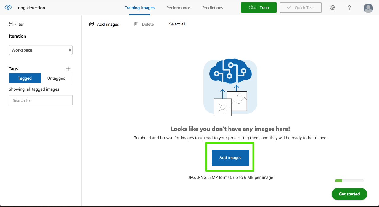 Custom Vision: dog-detection - Training Images 2018-09-27 17-46-29.png