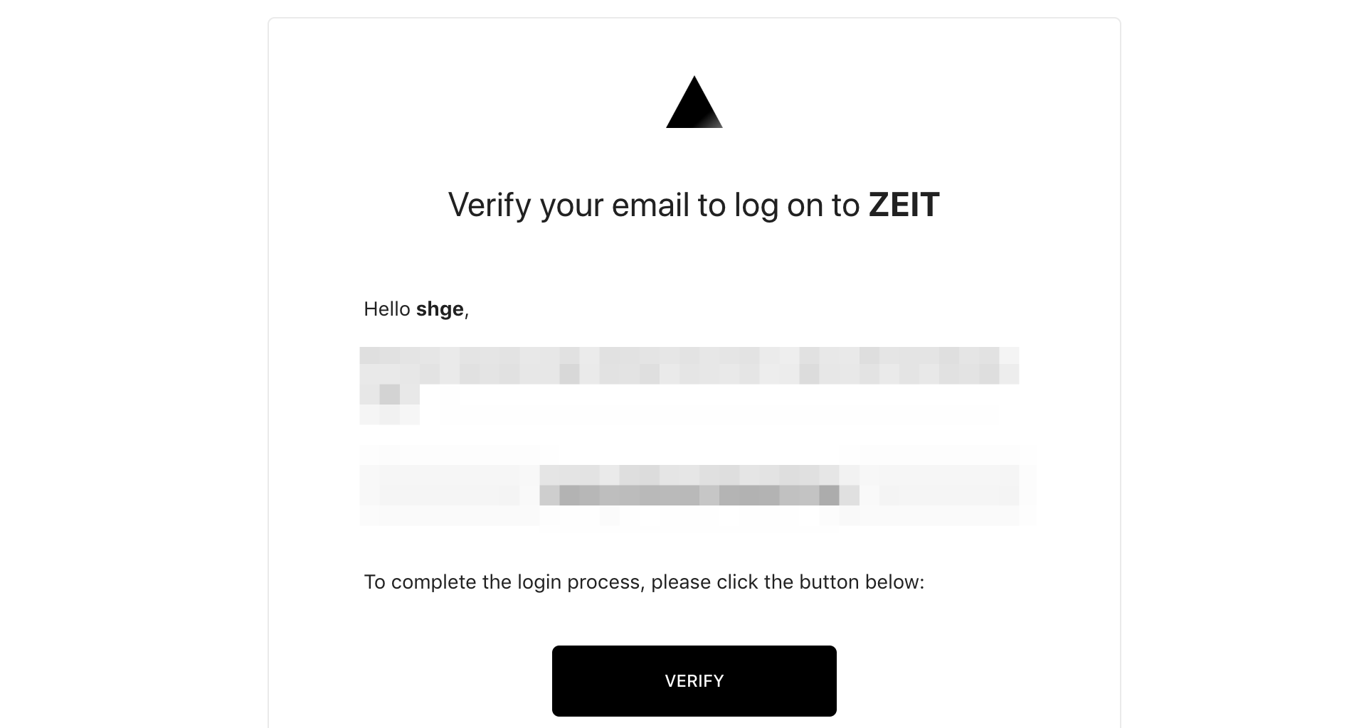 Verify email