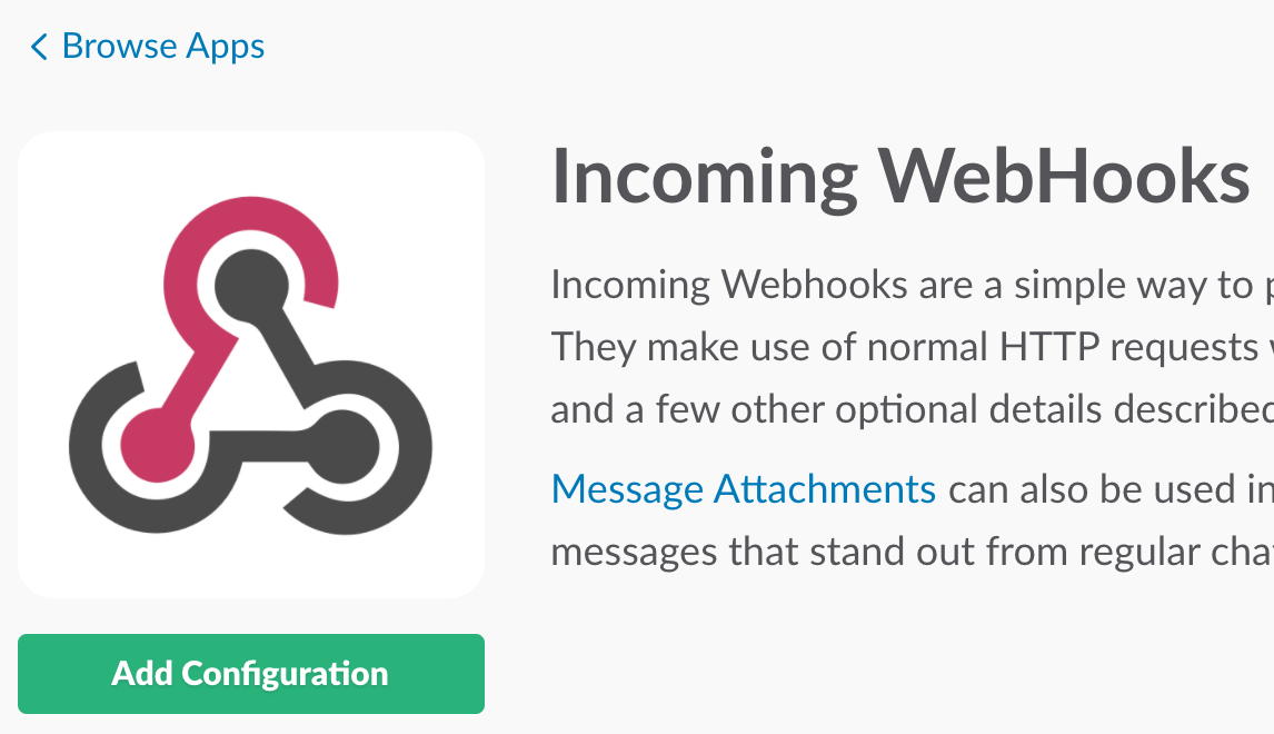 Slack に Incoming WebHooksを追加