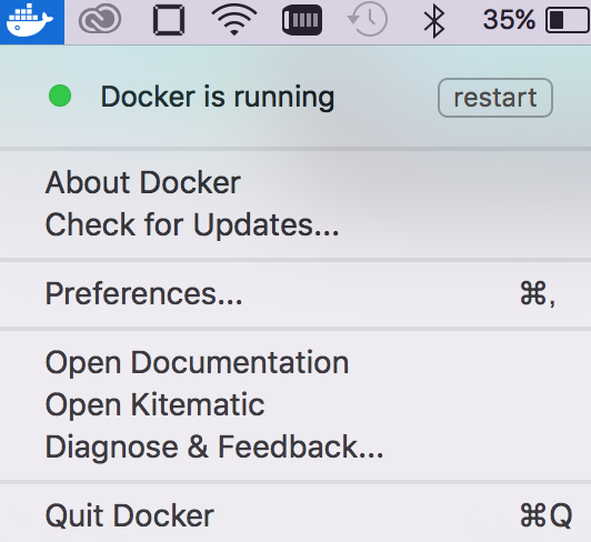 Docker for Mac Preferences