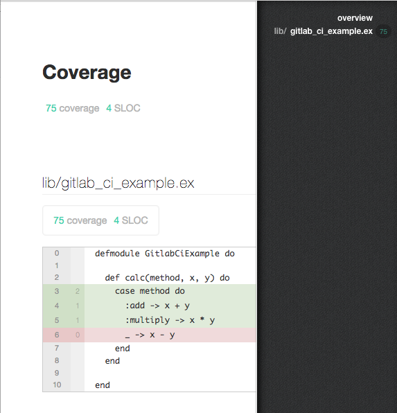 ExCoveralls で出力される HTML 結果